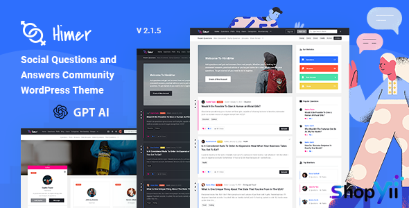 Himer v2.1.4 - Social Questions and Answers WordPress Theme