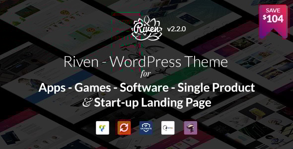 Riven v2.3.9 - WordPress Theme for App, Game, Single Product Landing Page