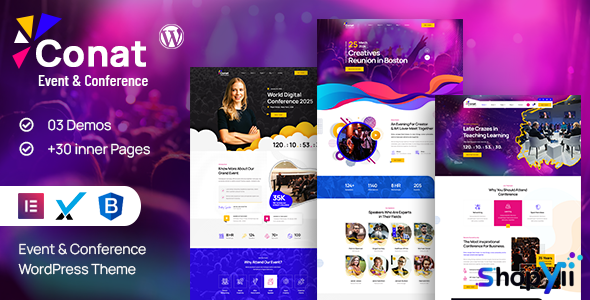 Conat v1.2.2 - Event & Conference WordPress Theme + RTL Ready