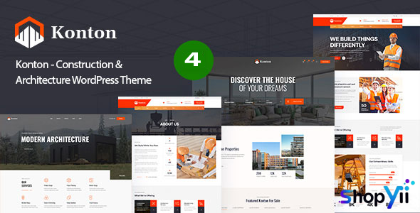 Konton v1.0.3 - Construction & Architecture WordPress Theme