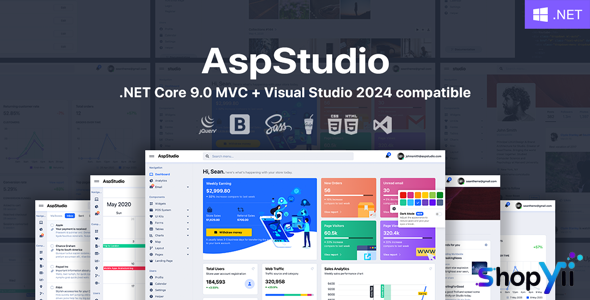 AspStudio v4.5 - ASP.NET Core 9.0 MVC Bootstrap 5 Admin Template