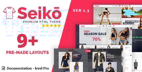 Seiko v1.3.0 - eCommerce HTML Template