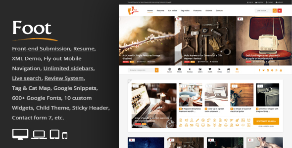 Foot v3.9 - Grid Front-End Submission Content Sharing
