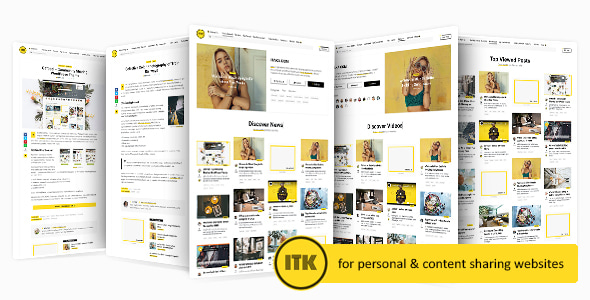 Itaka v1.7 - Content Sharing WordPress Theme