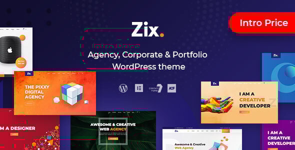 Zix v1.1.2 - Digital Agency & MultiPurpose WordPress Theme