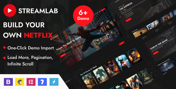 Streamlab v2.0.9 - Video Streaming WordPress Theme