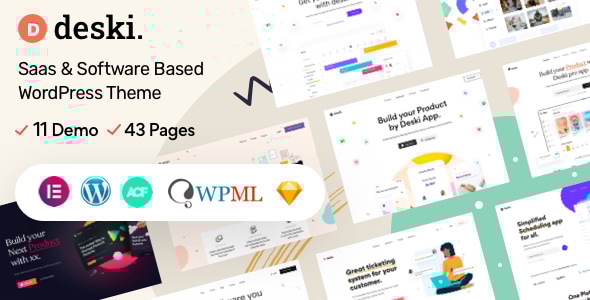 Deski v1.4.1 - Modern Saas & Software landing page WordPress theme