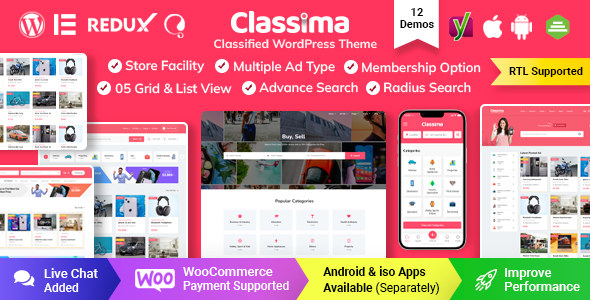 Classima v1.3.5 - Classified Ads WordPress Theme