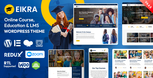 Eikra Education v4.1 - Education WordPress Theme