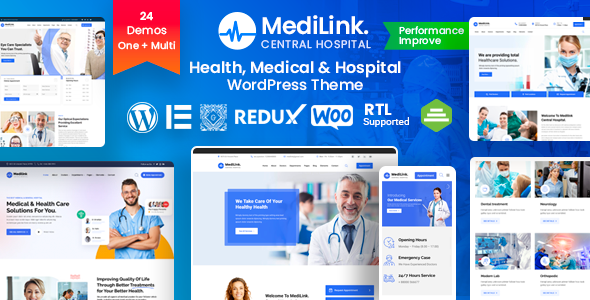 Medilink v1.5.1 - Health & Medical WordPress Theme