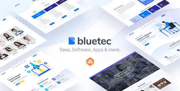 Bluetec v1.0 - Saas, IT Software, Startup and Coworking Website Template