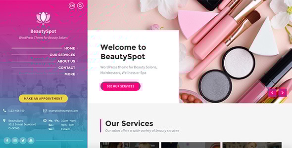 BeautySpot v3.3.5 - WordPress Theme for Beauty Salons
