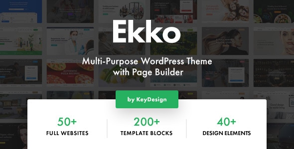 Ekko v2.1 - Multi-Purpose WordPress Theme with Page Builder