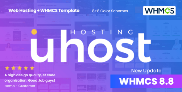 Uhost v1.4 - Web Hosting & WHMCS Template