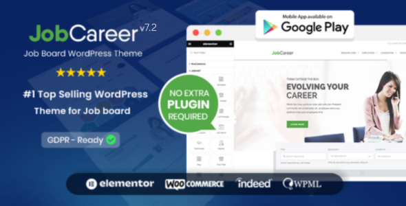 JobCareer v3.8 - Job Board Responsive WordPress Theme