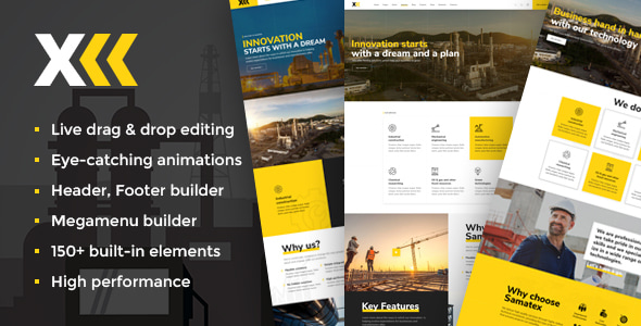 Samatex v2.3 - Industrial WordPress Theme + Woocommerce