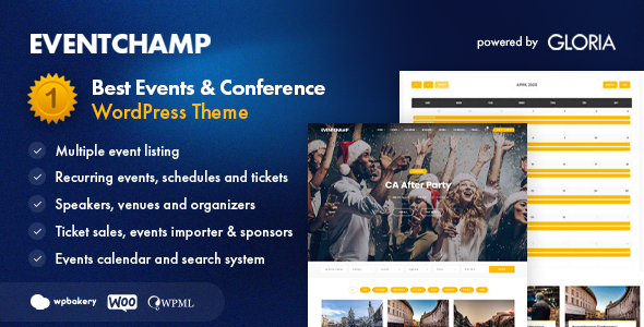 Event Champ v2.0.3 – Multiple Events & Conference Theme