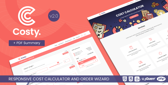Costy v2.1 - Cost Calculator and Order Wizard