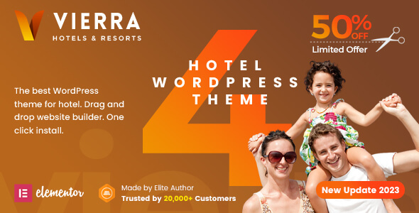 Vierra v4.0 - Hotel, Resort, Inn & Booking Elementor WordPress Theme