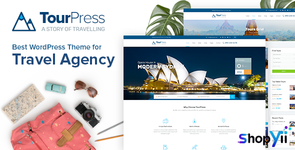 TourPress v1.1.8 - Travel Booking WordPress Theme