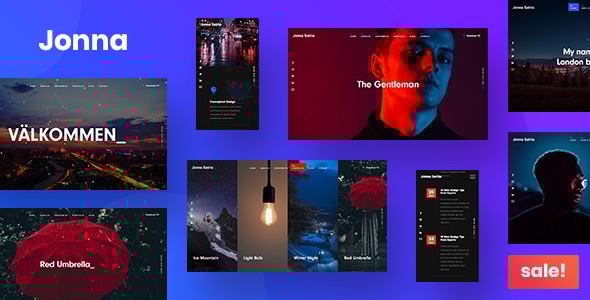 Jonna v1.0 - Personal / Resume / Portfolio Website Template