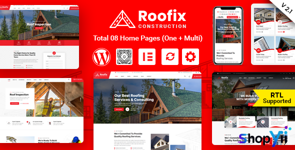 Roofix v1.4 - Roofing Services WordPress Theme