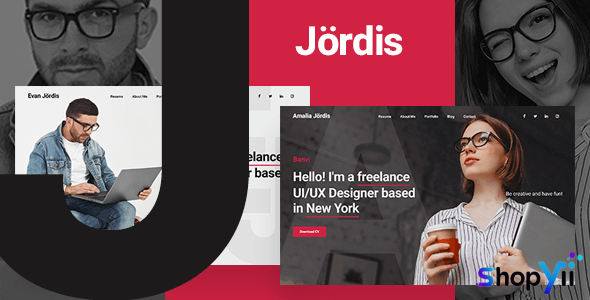 Jordis v1.0 - Bootstrap 4 Personal Portfolio Template