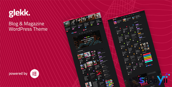 Glekk v1.2 - Elementor Blog & Magazine WordPress Theme