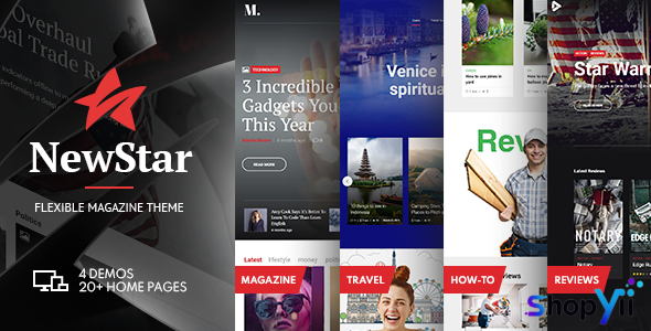 NewStar v1.3.0 - Magazine & News WordPress Theme
