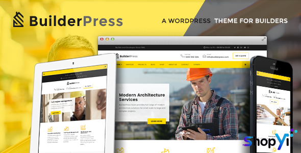 BuilderPress v1.2.4 - WordPress Theme for Construction