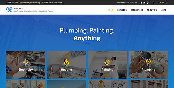 BlueCollar v2.5.9 - Handyman & Renovation Business WordPress Theme