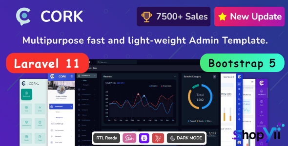 Cork v2.1 - Responsive Admin Dashboard Template