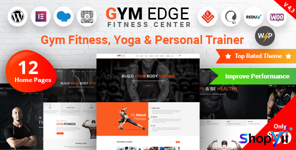 Gym Edge v4.2.3 - Gym Fitness WordPress Theme