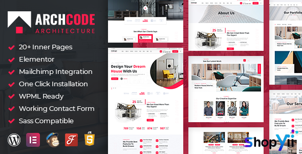 Archcode v1.1 - Architect Design WordPress Theme