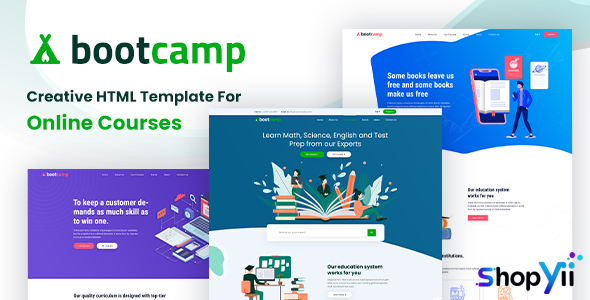 Bootcamp v1.0 - Online Courses and Educational Site Template