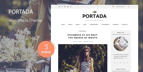 Portada v1.8 - Elegant Blog Blogging WordPress Theme