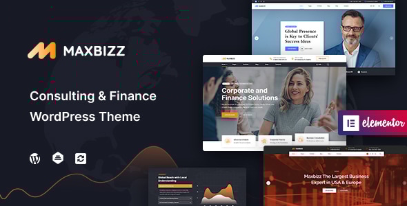 Maxbizz v1.0 - Consulting & Financial Elementor WordPress Theme