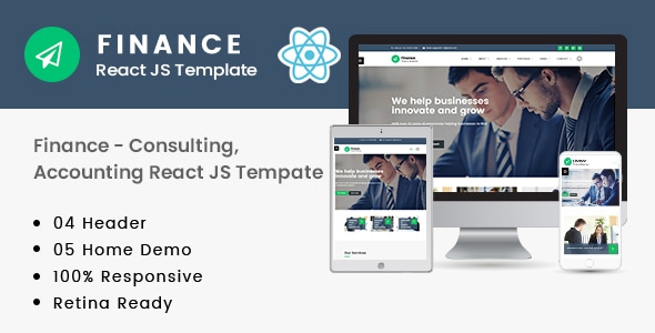Finance v1.0 – Consulting, Accounting React JS Template
