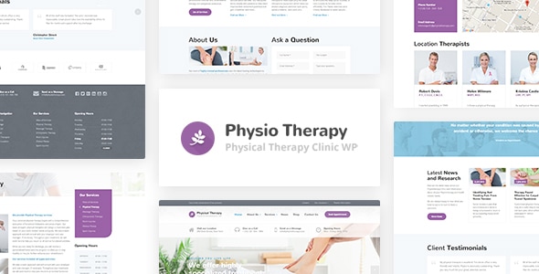 Physio v2.5.1 - Physical Therapy & Medical Clinic WP Theme