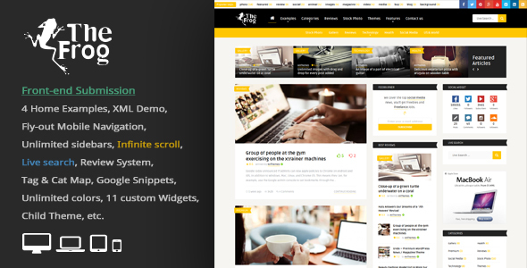 The Frog v3.8 - Creative News/Blog Magazine WP Theme