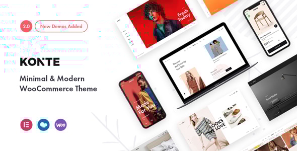 Konte v1.9.1 - Minimal & Modern WooCommerce Theme