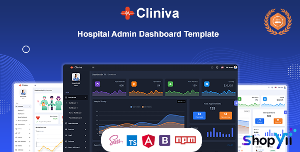 Cliniva Hospital v6.0.0 - Angular 12+ Medical Admin Dashboard Template For Doctors & Clinics