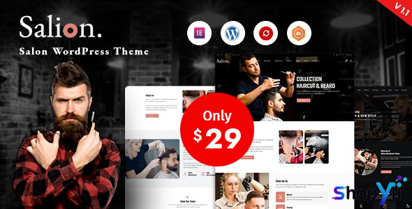 Salion v1.4 – Hair Salon WordPress Theme