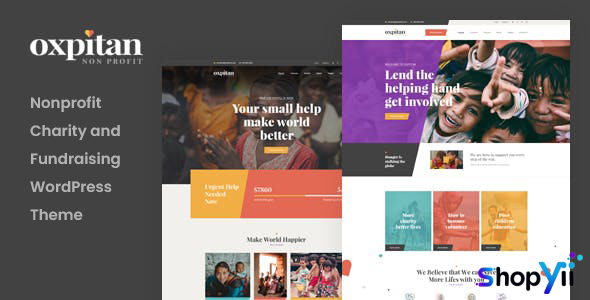 Oxpitan v1.1.7 - Nonprofit Charity WordPress Theme
