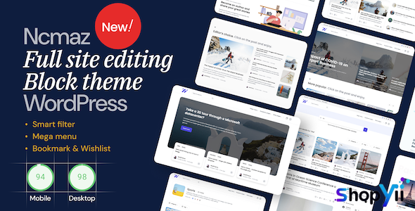 Ncmaz v1.2.0 - Blog Magazine WordPress Theme
