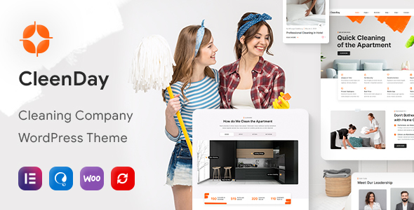 CleenDay v1.0.1 - Cleaning Company WordPress Theme