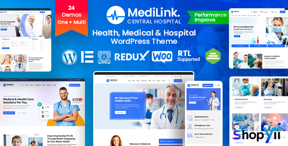 Medilink v1.6.6 - Health & Medical WordPress Theme