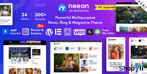 Neeon v1.3 - WordPress News Magazine Theme