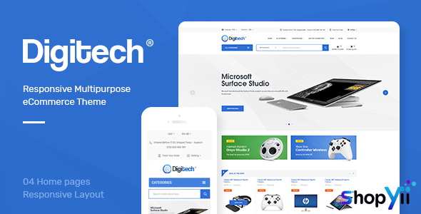 Digitech v1.1.6 - Technology Theme for WooCommerce