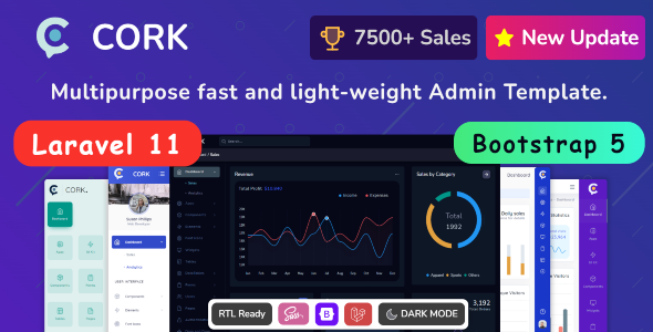 Cork v1.7.5 - Responsive Admin Dashboard Template